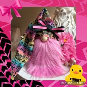 🐤Pink Jeep Life Gnome